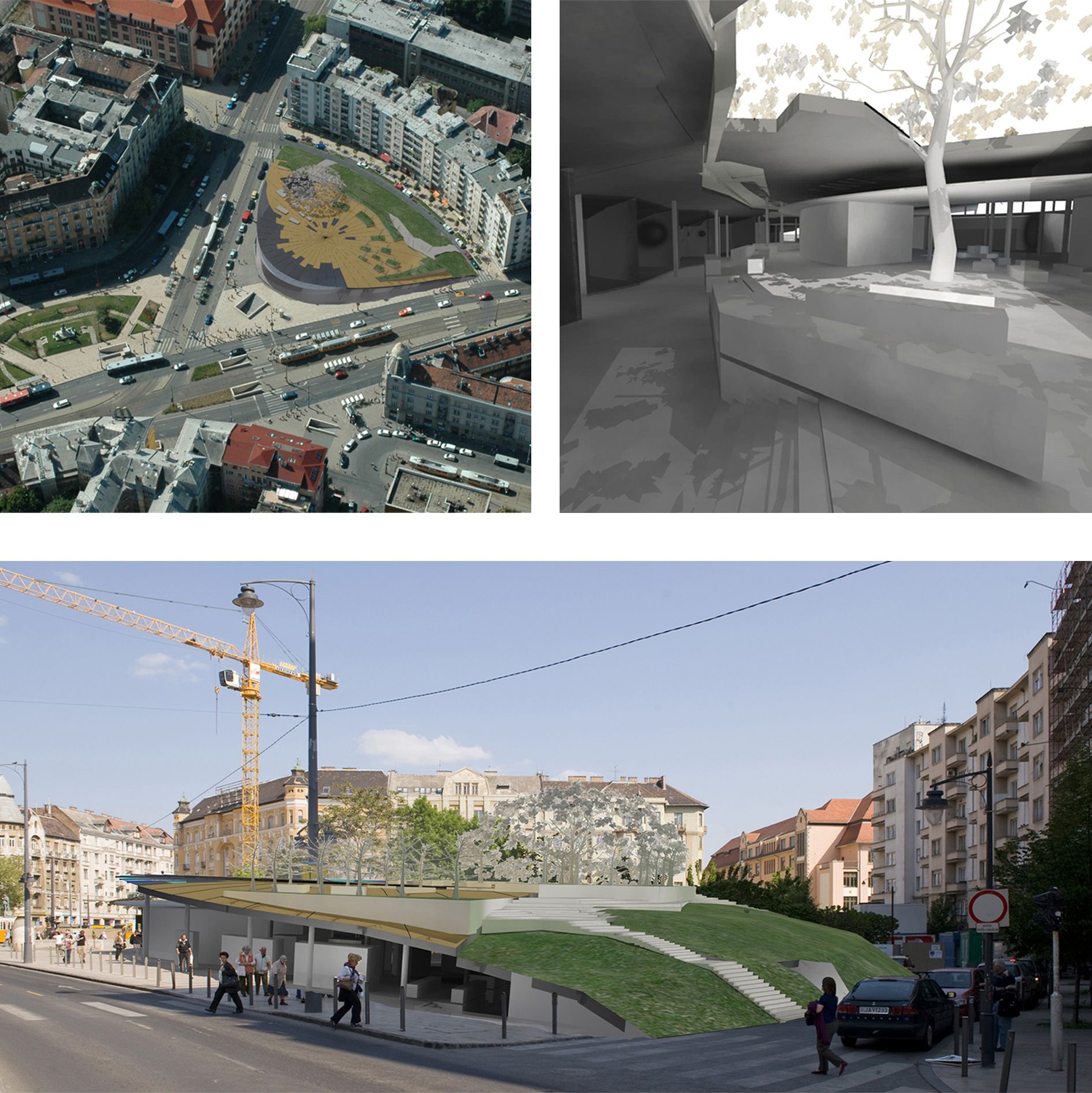 Móricz Zsigmond körtéri Gomba épület építészeti ötletpályázat, Budapest